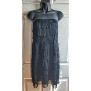 Express Fringe Mini Dress